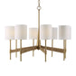 Lautoka - Rattan 8 Light Chandelier - Light Brown