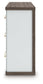 Kendanport - 3 Pc. - Dresser And 2 Nightstands - Brown / White