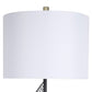 Spiral Radiance II Metal & Marble Table Lamp (Set of 2) - Matte Black / White