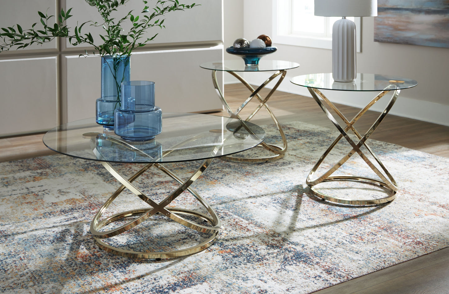 Crimonti - Occasional Table Set (Set of 3) - Champagne