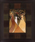 Rhythmic Grace - 28" x 34" Framed Wall Art - Dark Brown