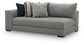Creston Heights - LAF Corner Chaise - Smolder