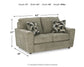 Cascilla - Loveseat - Pewter