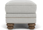 Bay Bridge - Fabric Ottoman, Nailhead Trim
