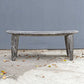 Fade To Black - Wood Bench - Black / White
