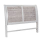 Backroads - King Sleigh Headboard - Weathered White