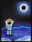 Shoot For The Stars By Joy Hernandez Hand-Embellished LED Canvas In Frame - Black / Blue