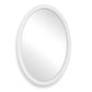 Bali - Ribbed Oval Mirror - White