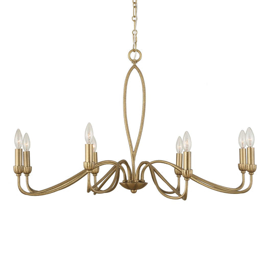 Corella - 8 Light Chandelier - Gold