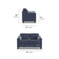 Drew - Fabric Loveseat
