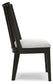 Galliden - Dining Upholstered Side Chair (Set of 2) - Black