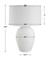 Reyna - Chalk Table Lamp - White