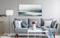"Tassel Elegance I" Metal Floor Lamp - Soft Gold / White Marble