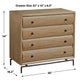 Millard - Curved 4 Drawer Chest - Woodtone