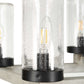Edgecomb - 10 Light Indoor-Outdoor Chandelier - Black / Gray