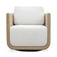 Santorini - Outdoor Swivel Lounge Chair - Brown