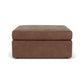 Sky - Fabric Stationary Square Cocktail Ottoman