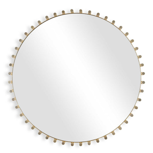 Avelyne - Round Mirror - Gold