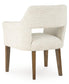 Marxmore - Dining Upholstered Arm Chair (Set of 2) - Beige / Brown