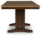 Rylandeen - Rectangular Dining Room Counter Height Extension Table - Light Brown / Dark Brown