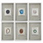 Agate - Stone Wall Art (Set of 6) - Silver