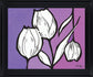 Lavender Trio - 28" x 34" Framed Wall Art - Purple