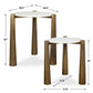 Claridge - Marble Nesting Tables (Set of 2) - White