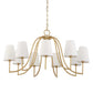 Seville - 9 Light Chandelier - Gold
