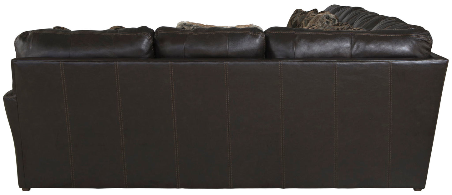 Denali - Italian Leather Match Sectional