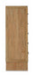 Sherbana - Five Drawer Chest - Light Brown