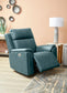 Vernon - Power Swivel Gliding Recliner With Power Headrest, Lumbar, Heat & Massage