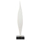 Fluid Drop - Stone Sculpture - White