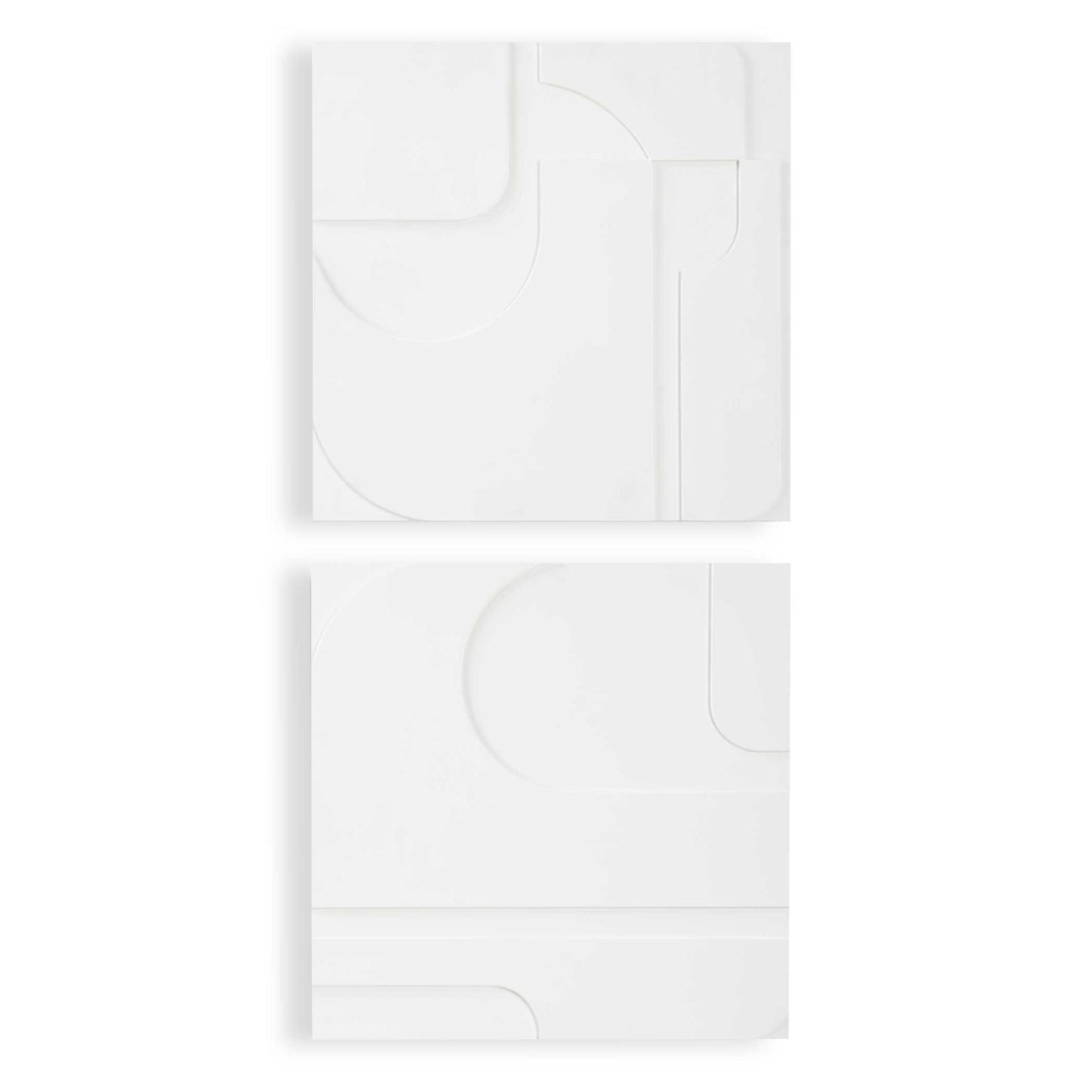 Contours - White Wall Decor (Set of 2)