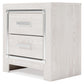 Altyra - Two Drawer Night Stand - White