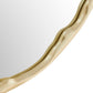 Crinkle - Round Mirror - Brass