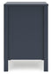 Simmenfort - Two Drawer Night Stand - Navy Blue