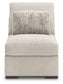 Cuddle Plush - 3 Pc. - 3-Piece Sectional, Chair And Ottoman - Arctic