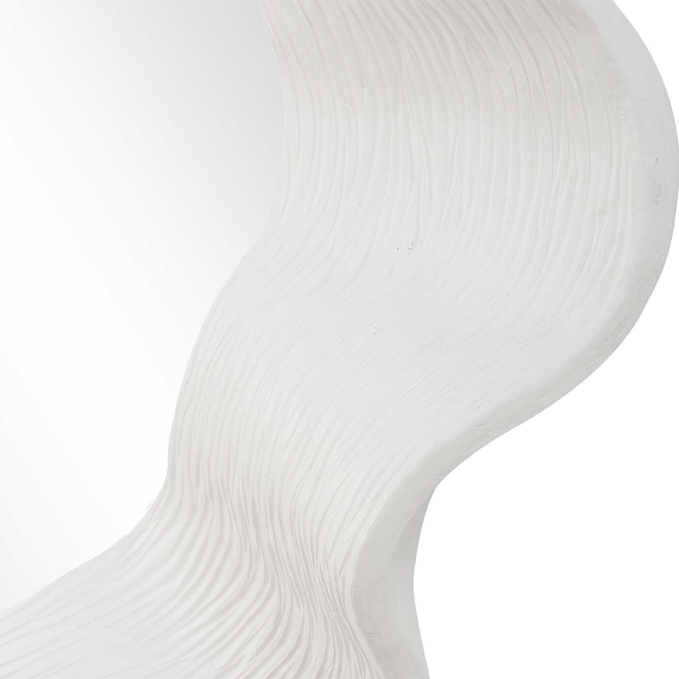 Wave Length - Round Mirror - White