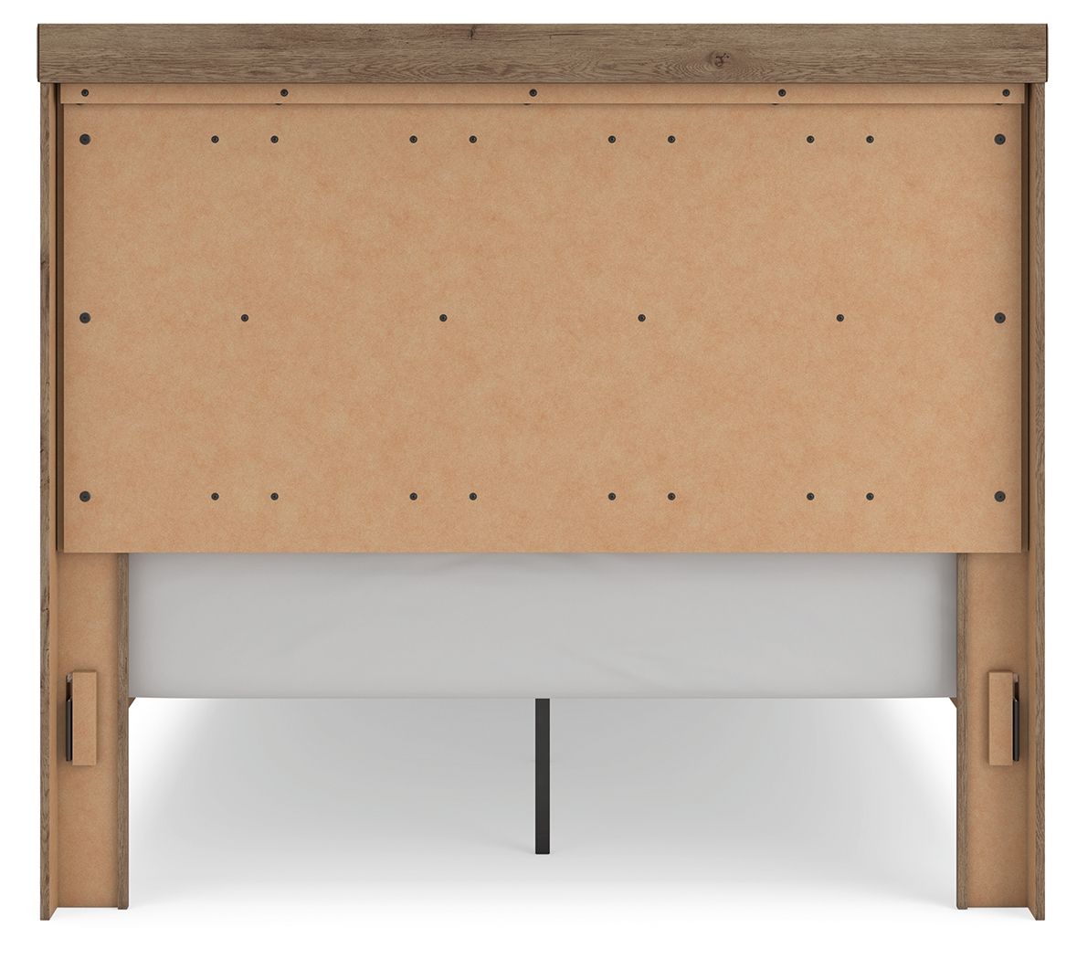Oliandon - 3 Pc. - Queen Panel Storage Bed, Dresser And Mirror - Light Brown