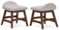 Lyncott - Home Office Desk Chair - Light Gray / Brown