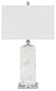 Malise - Alabaster Table Lamp  - White