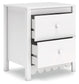 Hallityn - Two Drawer Night Stand - White