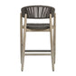 Dermott - Outdoor Counter Stool - Brown / Dark Gray