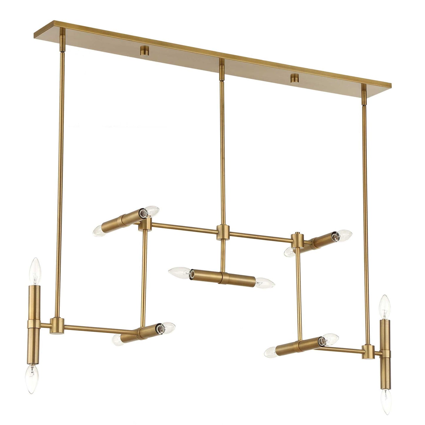 Cadre - 14 Light Modern Linear Pendant - Gold