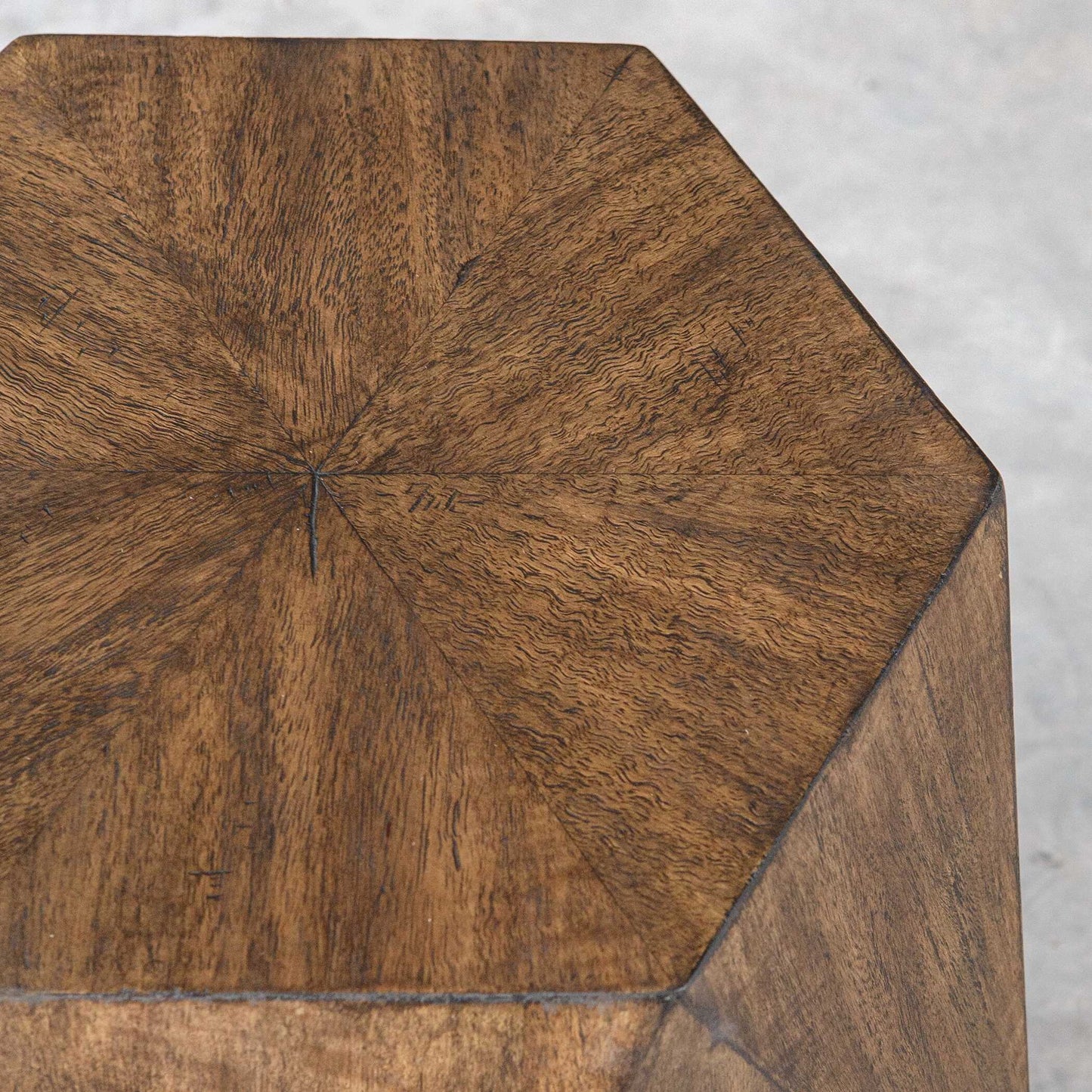 Volker - Honey Geometric Accent Table
