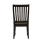 Harvest Home - Slat Back Side Chair - Black