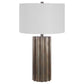 Khalio - Gun Metal Table Lamp - Dark Brown