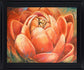 Saffron Petal Radiance - 28" x 34" Framed Wall Art - Orange