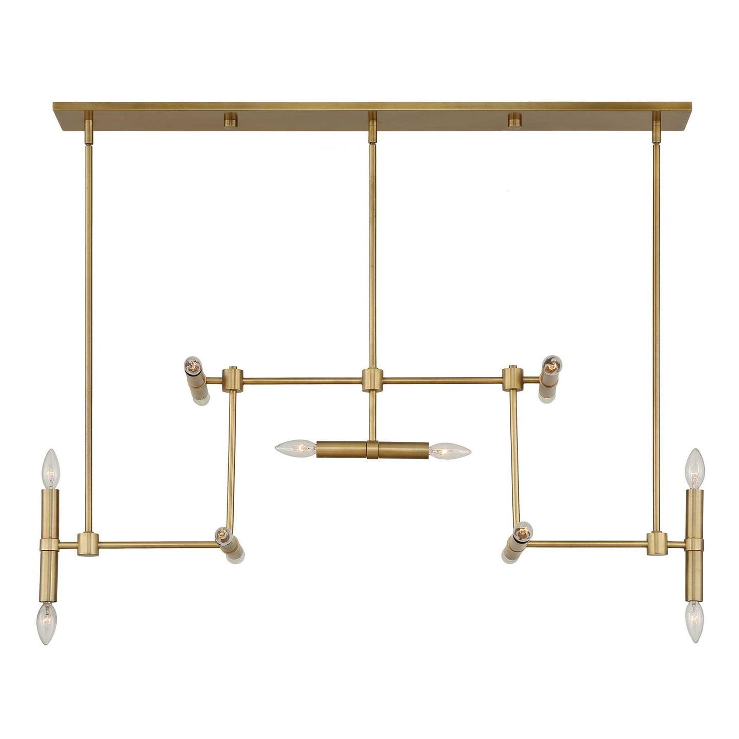 Cadre - 14 Light Modern Linear Pendant - Gold