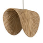 Bend - 1 Light Raffia Pendant - Light Brown